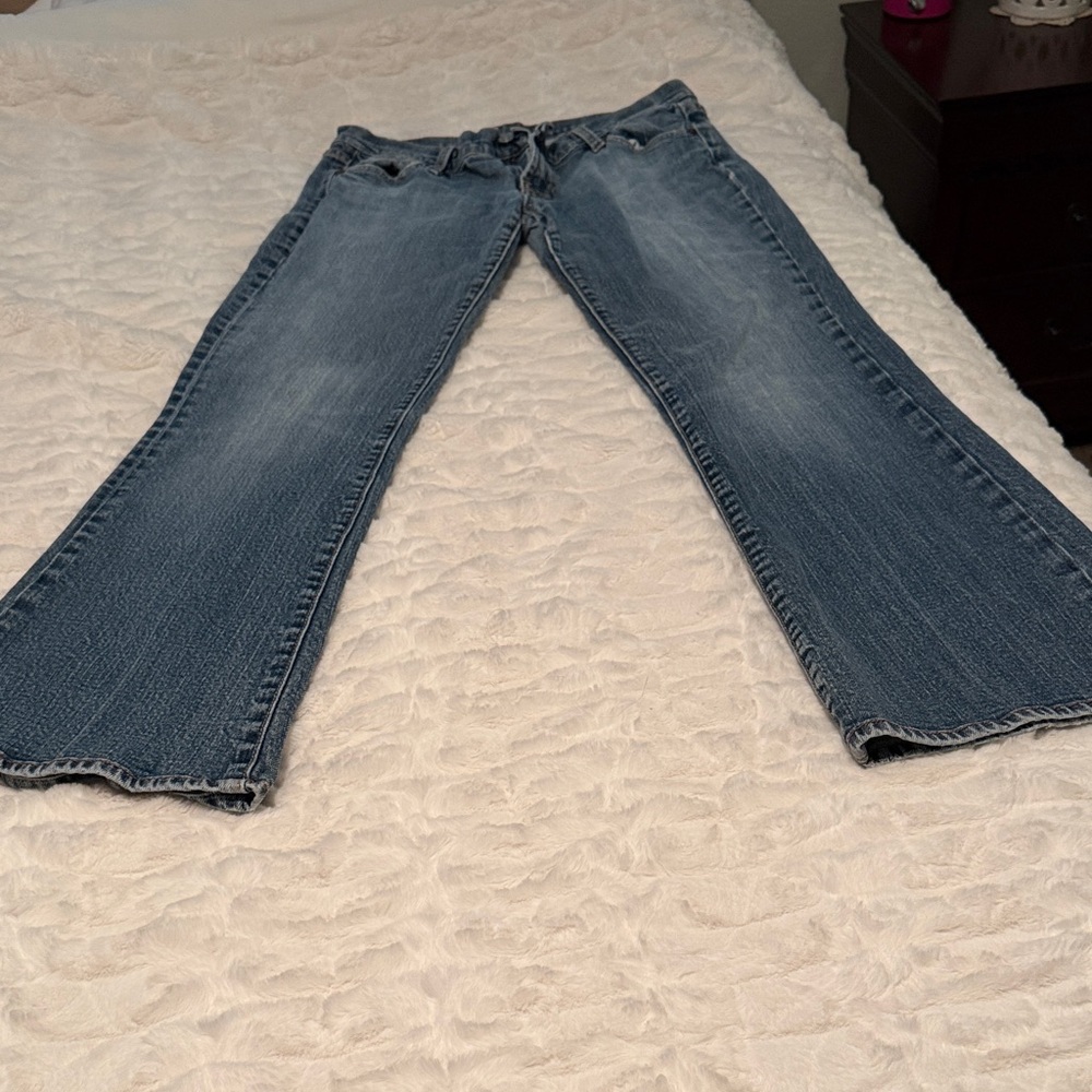 7 For All Mankind Blue Flare Jeans